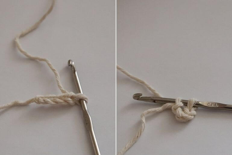 Podkładka ze sznurka - rząd pierwszy