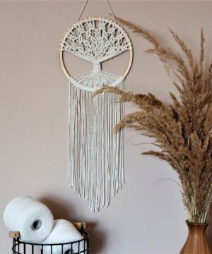 Makramowe drzewo życia