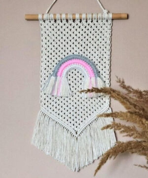 Makatka do pokoju dziewczynki z tęczą