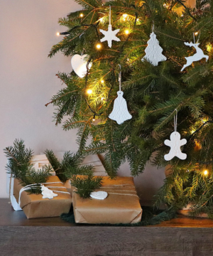 Zawieszki na choinkę z glinki - zestaw